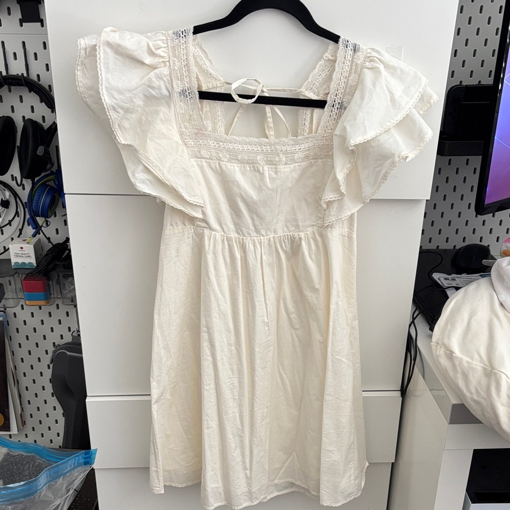 Sunday Best Cream Mini Dress